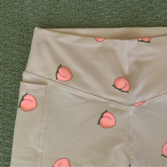 VS Victorias Secret PINK Ultimate High Waisted Legging Pant Patterned Peach 🍑 - Picture 3 of 7